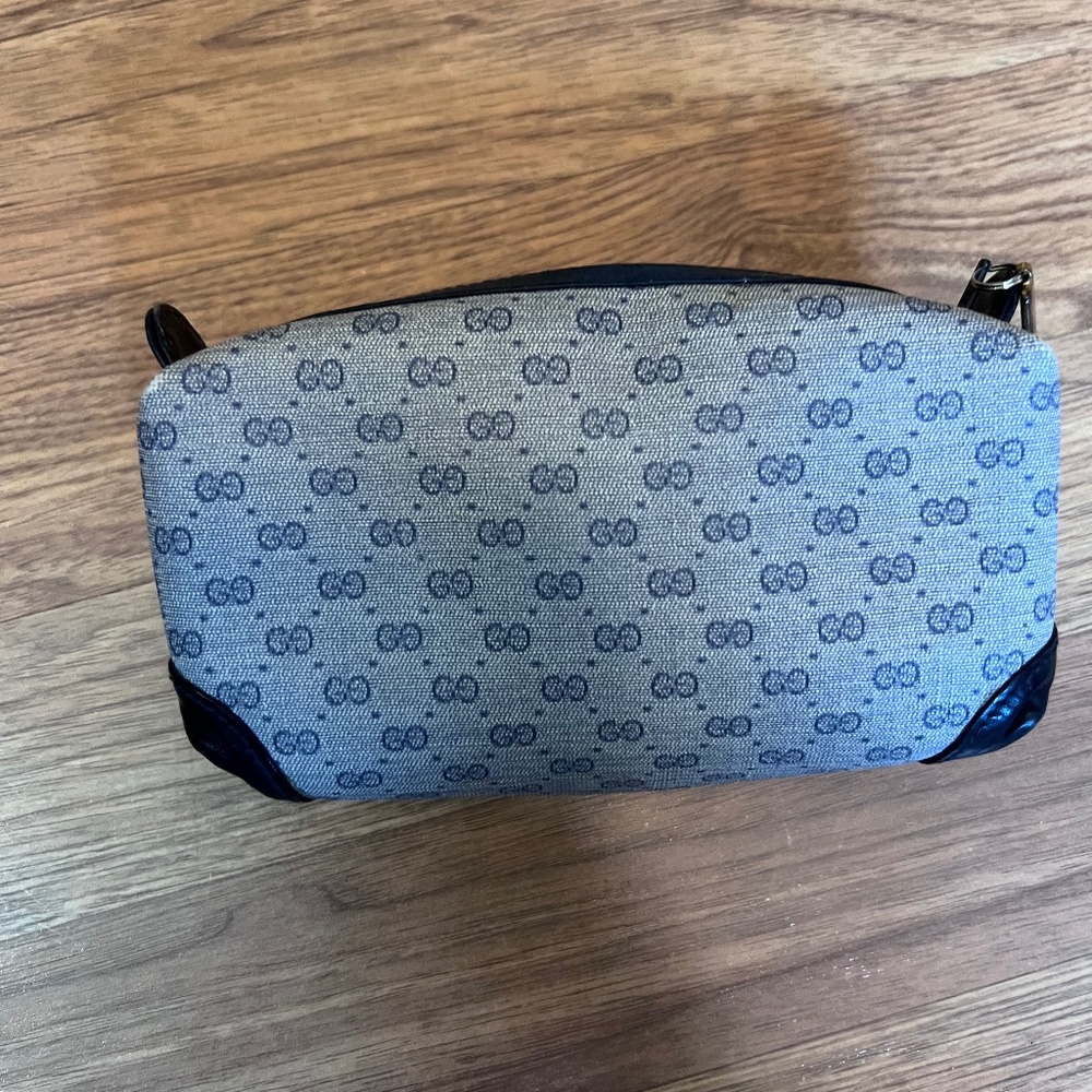 Gucci canvas cosmetic bag